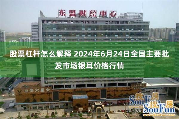 股票杠杆怎么解释 2024年6月24日全国主要批发市场银耳价格行情