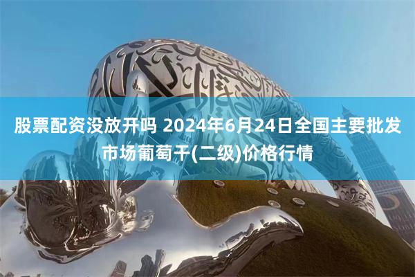 股票配资没放开吗 2024年6月24日全国主要批发市场葡萄干(二级)价格行情