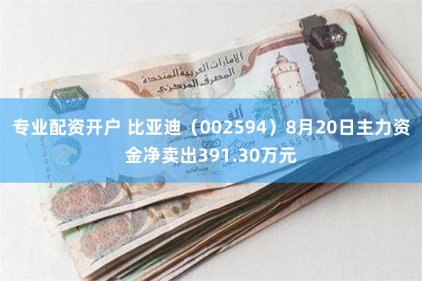 专业配资开户 比亚迪（002594）8月20日主力资金净卖出391.30万元