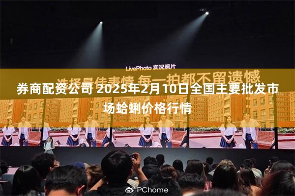 券商配资公司 2025年2月10日全国主要批发市场蛤蜊价格行情