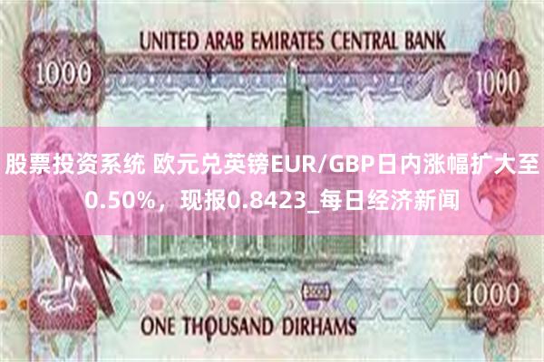 股票投资系统 欧元兑英镑EUR/GBP日内涨幅扩大至0.50%，现报0.8423_每日经济新闻